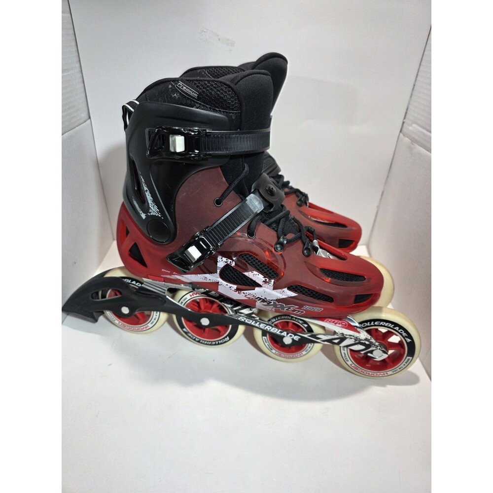 ROLLERBLADE MAXXUM 100 INLINE SKATES  SIZE 11.5   RED/BLACK